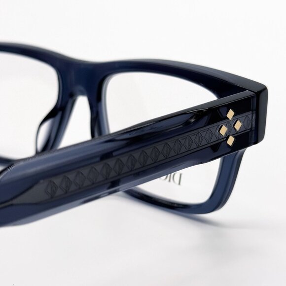 NEW DIOR EYEGLASSES DIOR CD DIAMONDO S3I 3000 SQUARE BLUE GREY EYEGLASSES DIOR - Picture 6 of 9